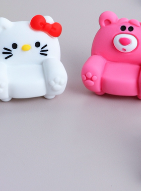 卡通树脂DIY仿真实色动物沙发 迷你超市过家家钥匙扣挂件混装