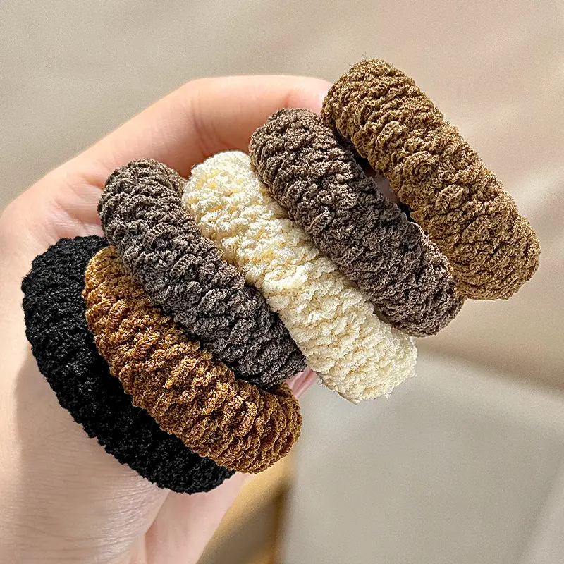 加粗高马尾发绳女扎头发高弹力耐用头绳发圈橡皮筋头饰皮套