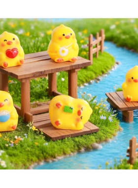 立体小摆件造型实色造型鸡新款DIY配饰微景观造景小动物材料