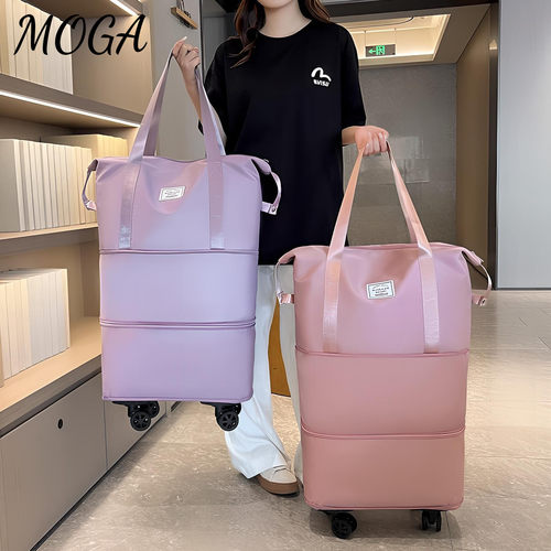 万向轮旅行包女轻便手提大容量