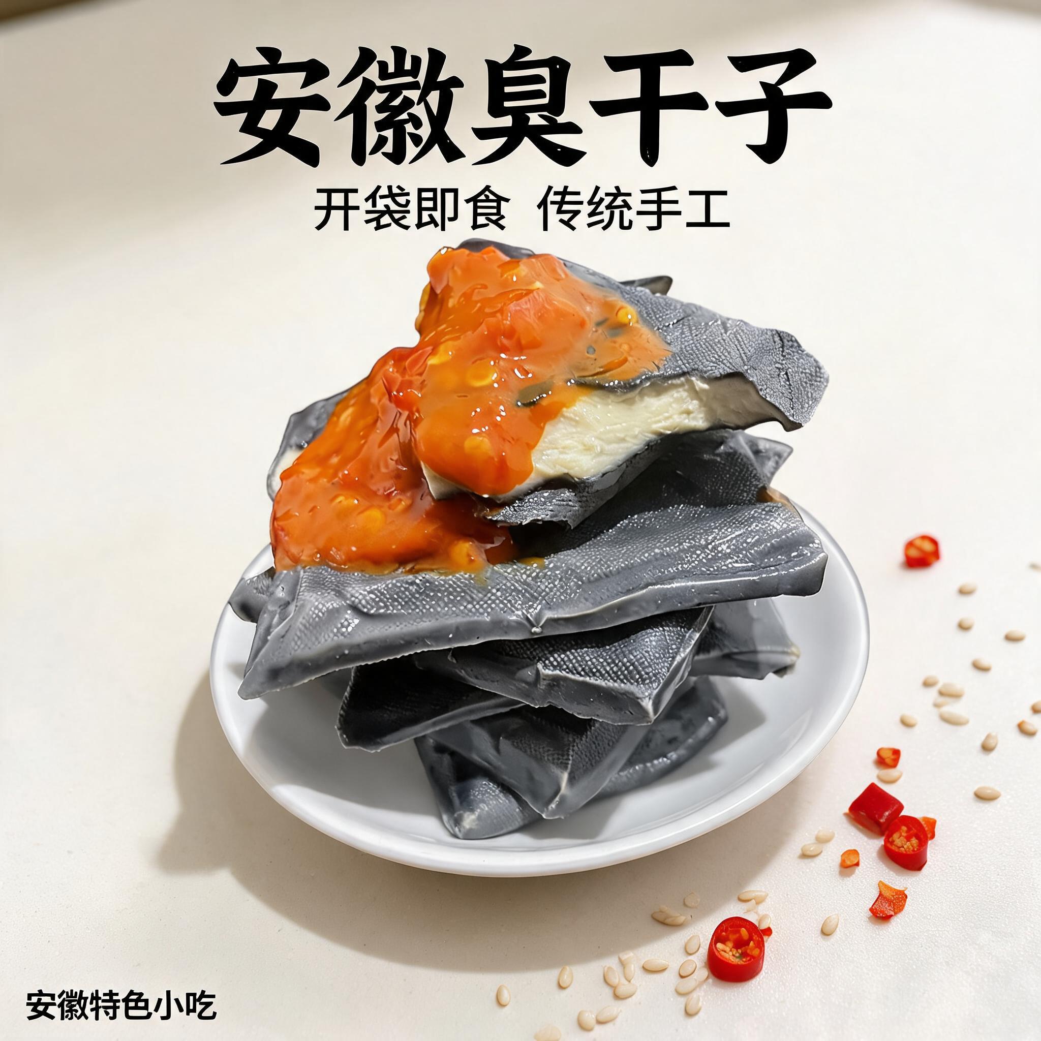 黄池金菜地臭干子150g安徽特产豆腐干马鞍山茶干零食香干丝臭豆腐