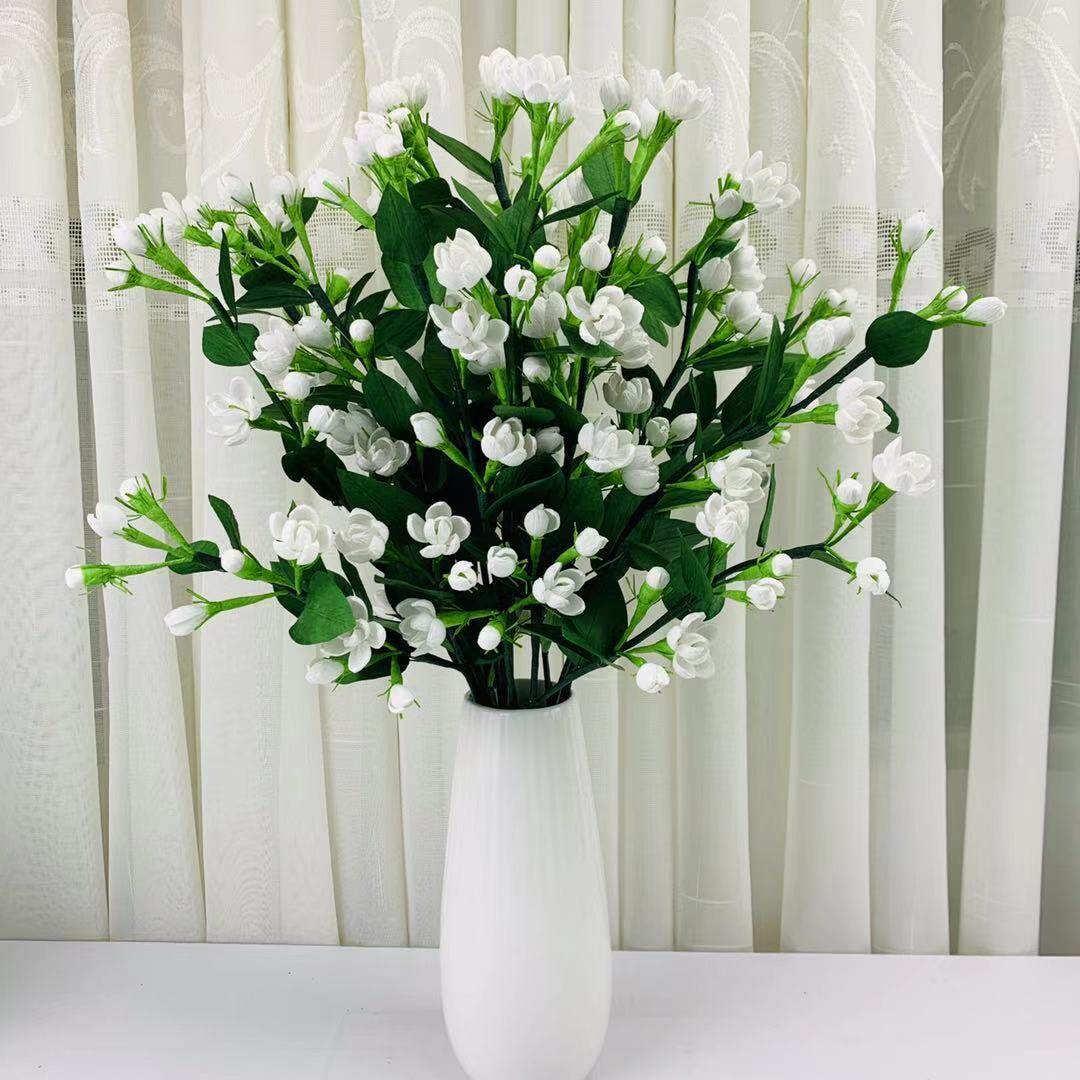 茉莉花新款落地花卉皱纹纸手工diy制作材料包有教程可做2瓶左右