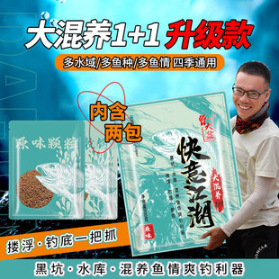 曾大盆 快意江湖大混养黑坑鲤鱼钓鱼散炮野钓鲫鱼饵料黑坑窝料