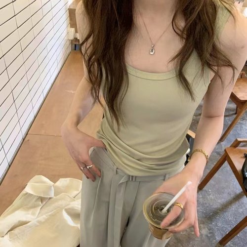 特价清仓恋夏女孩 四色刚需舒适内搭吊带背心女夏季修身显瘦上衣