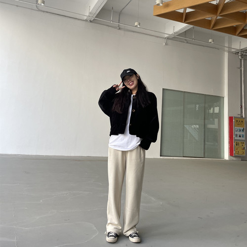 短款帅气棒球服长袖宽松休闲外套