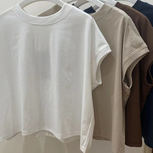 基础小短T恤女纯色简约打底