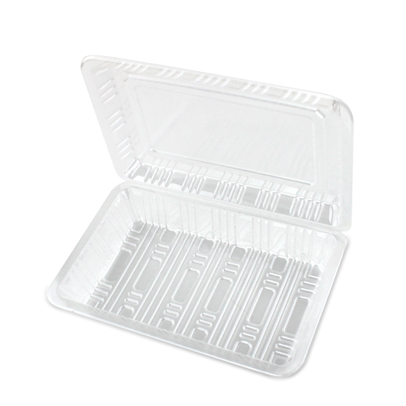 寿司盒子透明一次性饭盒10只外卖打包盒带盖便当盒食品盒子快餐盒