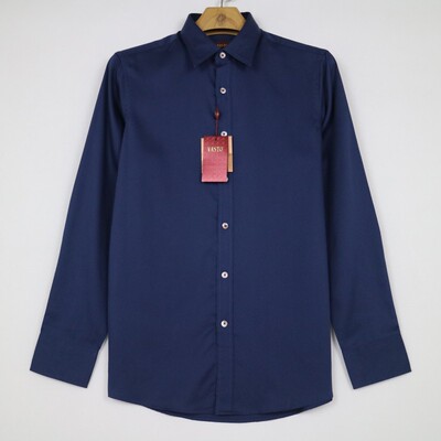 HSD4850码 春秋男士长袖 商务丝光棉衬衫 07282