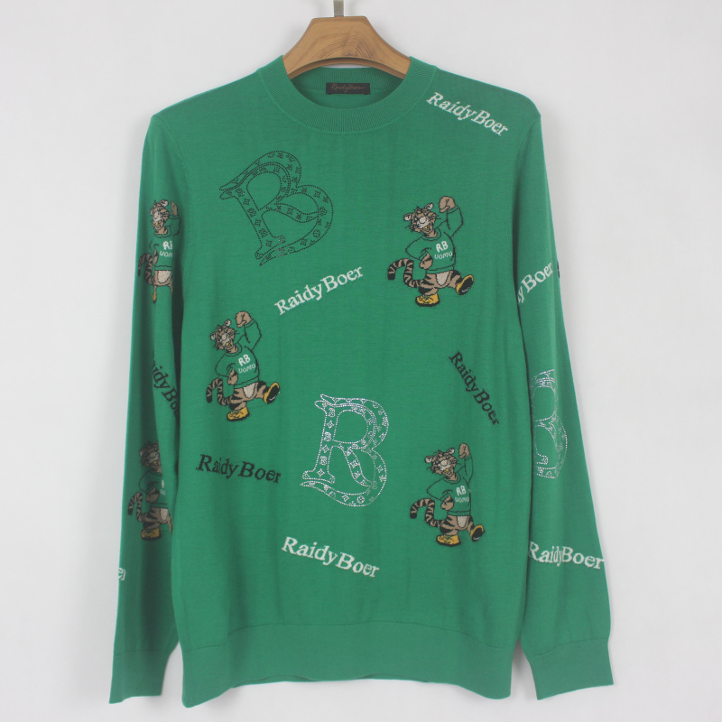 雷DBR 25秋冬新款 男士 亲肤 圆领 绵羊毛 保暖百搭毛衣09081