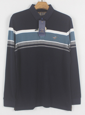 维多li 保L 男士 秋冬款 翻领 吊牌齐全 弹力 亲肤长袖T恤衫09092