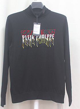 P25秋冬新款 男士针织羊毛 高领 黑色 保暖 休闲百搭时尚T恤12303