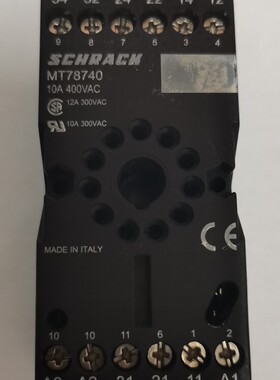 MT78740 原装SCHRACK/TE/泰科 MT321024 继电器底座 MT-78740