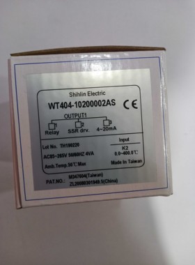 WT404-10200002AS WT404-102 WT404 Shihlin台湾士林温控器WT-404