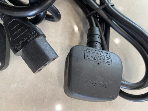 VOLEX豪利士13A英标电源线品字尾SAFETY MARK长度2M 3芯库存19条