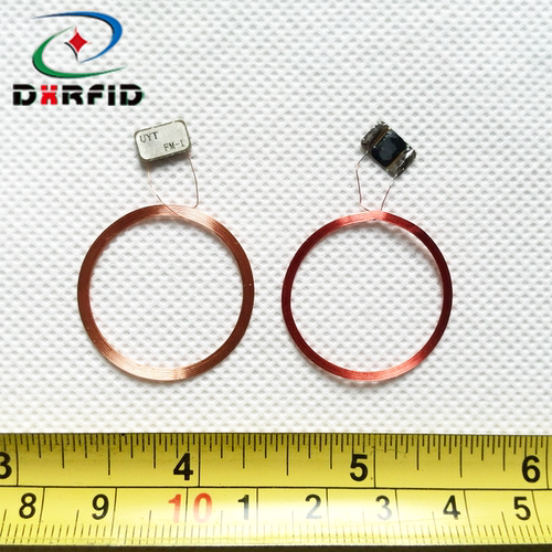 IC芯料RFID芯料标签线圈+COB焊接13.56MHzISO14443AФ27mm
