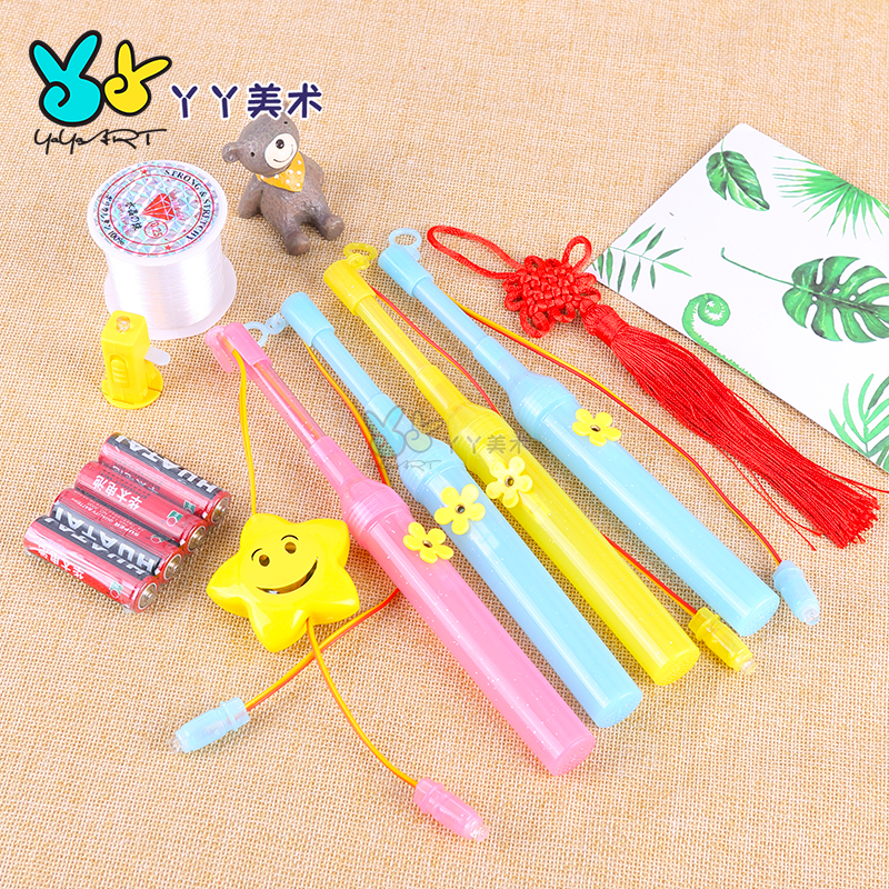 手工塑料电子蜡烛灯杆