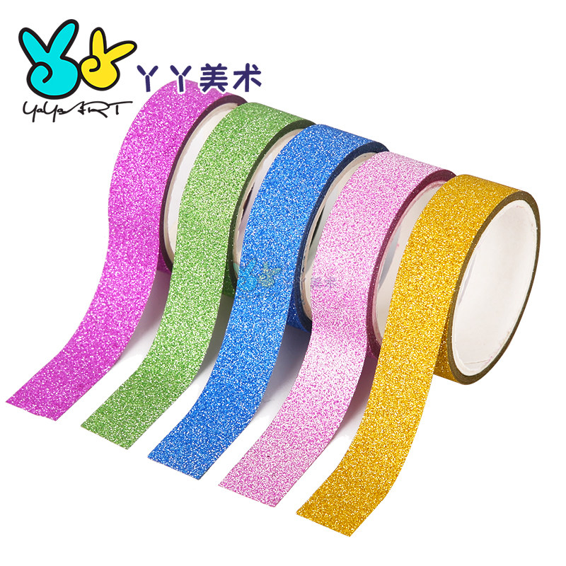 创意韩国DIY胶带 金葱粉闪光粉手工亮粉创意装饰无痕手账纸胶带|msdalam kategori Kamus elektronik/buku kertas elektronik/alat tulis, Produk pelekat, pita/pita pelekat/jalur - dari Buy2taobao.com untuk memberikan perkhidmatan ejen Taobao profesional membeli