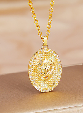 不易褪色锁骨项链复古