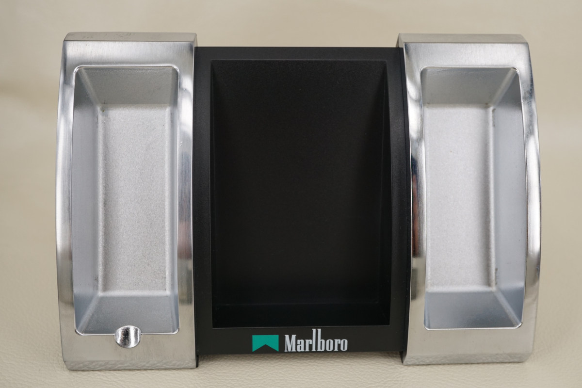 原装正版 全新万宝路marlboro酷黑绿标烟盒烟灰缸组 经典官发周边