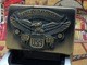 ZIPPO 1995年I全新熏铜全幅贴章哈雷横鹰打火机 芝宝 正版 原装