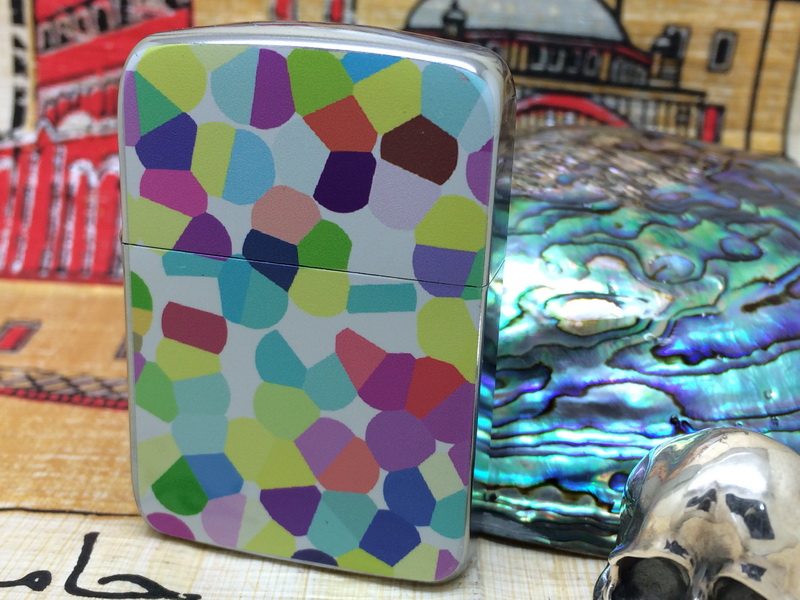 原装正版2001年A全新首版双面彩虹斑点1941复刻打火机 ZIPPO