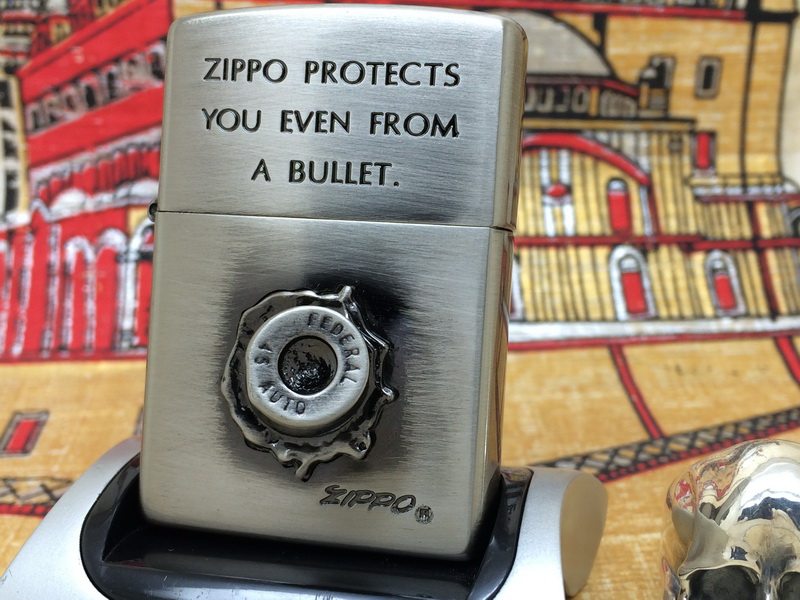 原装正版 1998年D全新熏银子弹的故事经典贴章打火机 ZIPPO/芝宝