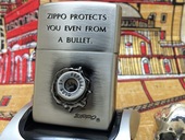 正版 ZIPPO 1998年D全新熏银子弹 贴章打火机 芝宝 故事经典 原装