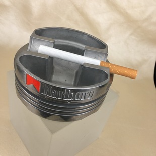 原装正版90年代全新万宝路铝合金航空引擎活塞创意烟灰缸经典周边