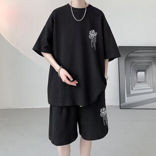男装HT102华夫格五分套装P20码数M5XL