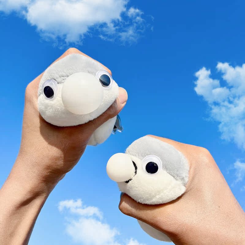 挤压吐泡泡吱吱叫萨卡班甲鱼