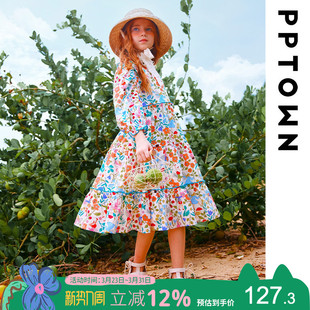 童装 洋气公主裙大童碎花裙春装 女 儿童裙子春季 女童连衣裙2026新款