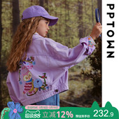 上衣女大童牛仔外套 儿童洋气夹克春秋童装 女童外套2026新款 春装