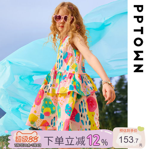 女童连衣裙薄款纯棉夏季