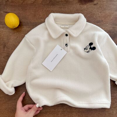 儿童polo衫秋冬新品女童新品男童卡通翻领t恤长袖童装