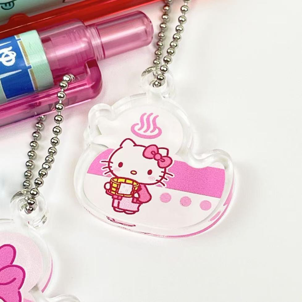 现货日本sanrio三丽鸥kitty凯蒂猫50周年限定0.7圆珠笔吊坠库洛米