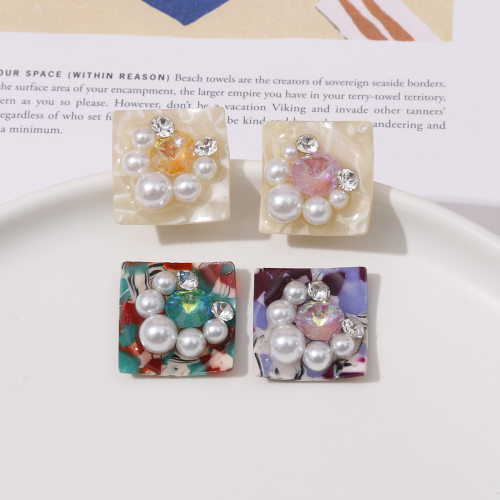 ab水钻形梦幻金粉流沙晕染树脂贴片配件diy手作耳环头饰