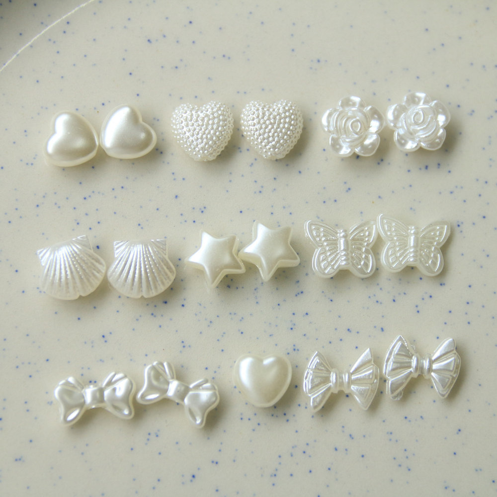 易白白亚克力迷你蝴蝶贝壳配件