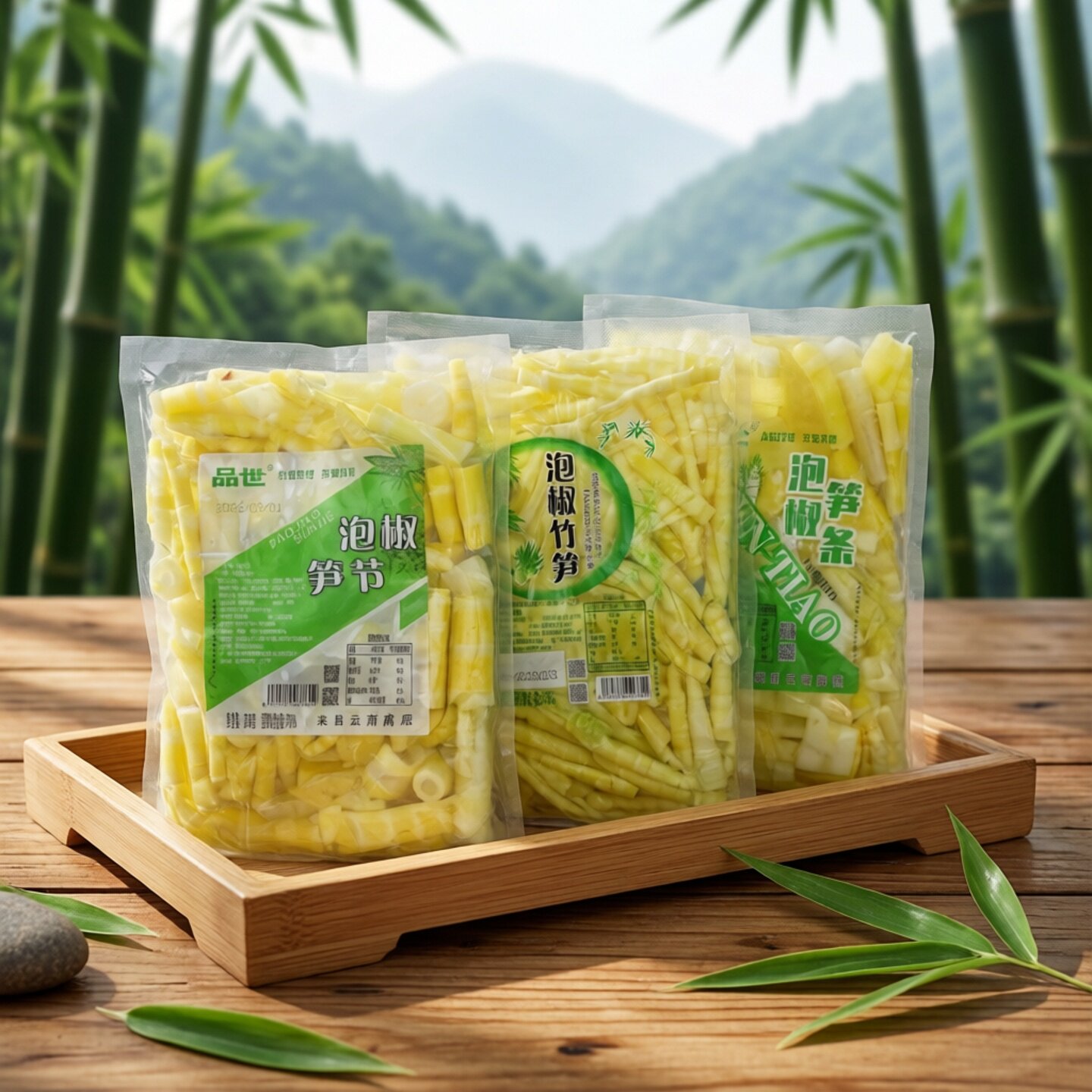品世泡椒笋条500g笋尖笋节大包装脆嫩笋子开袋即食小零食泡椒竹笋
