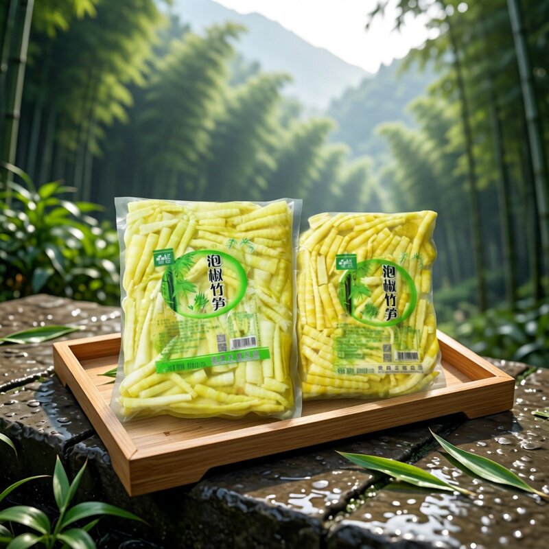 品世泡椒笋尖300克/500克大包装脆嫩笋子开袋即食小零食泡椒竹笋