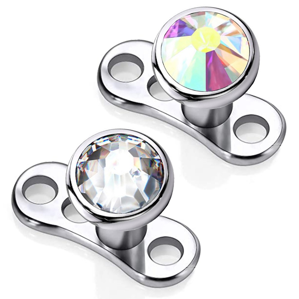 穿刺饰品埋骨钉头钻真皮锚植皮钉