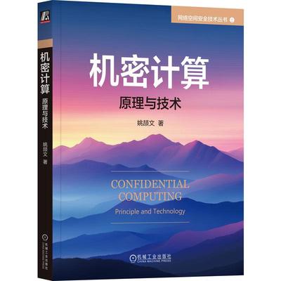 机密计算 原理与技术 姚颉文 网络空间安全技术丛书 安全模型 可信执行环境 通用设计原则 机密计算技术书籍