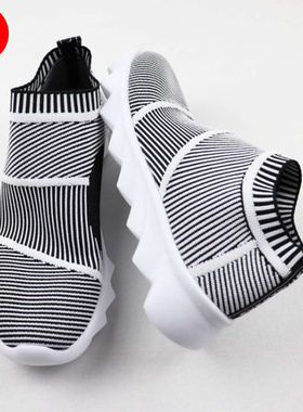 多走路duozoulu壹鞋库shoe sone新款超轻男女透气鞋情侣款袜子鞋