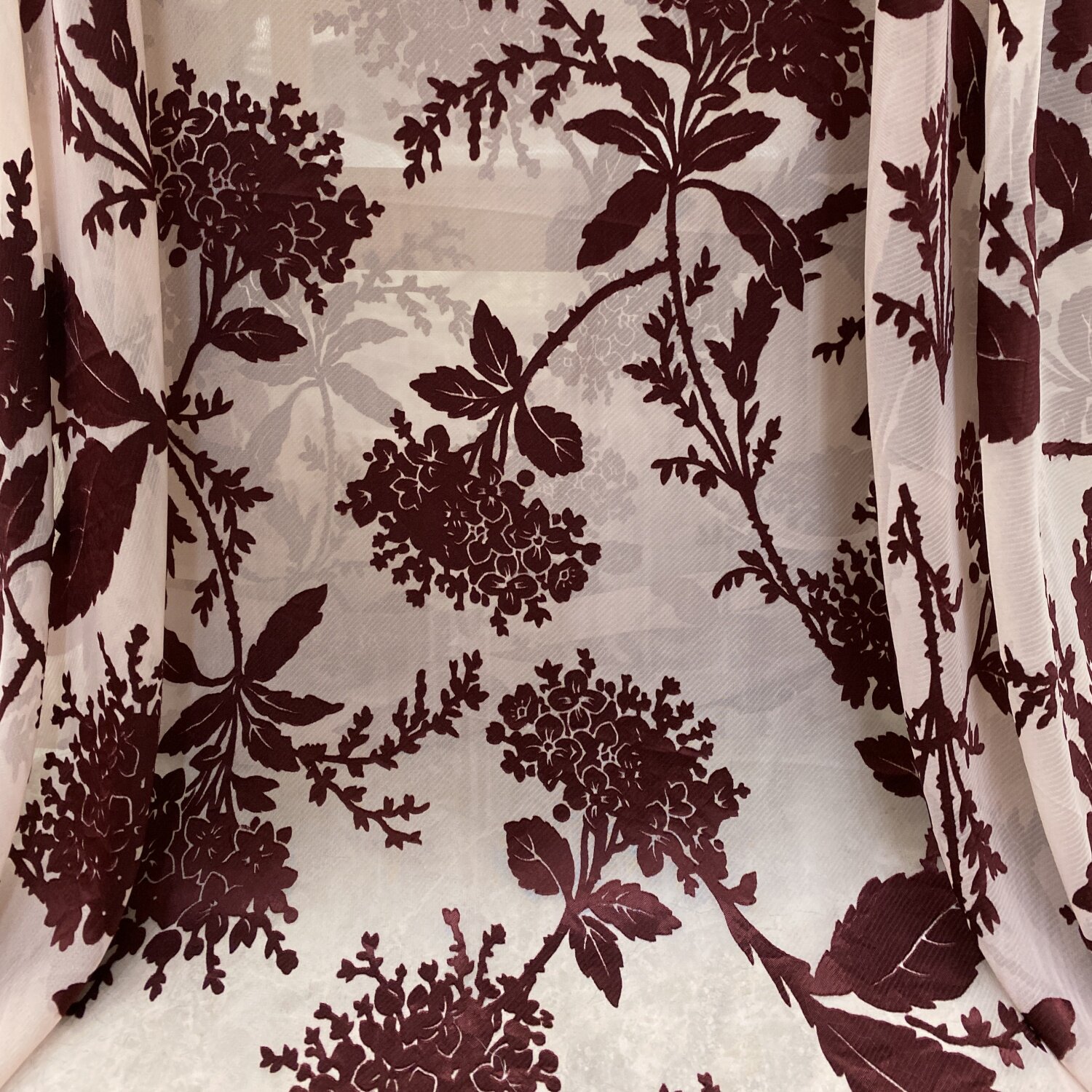 人丝烧花 微透夏款 防晒外套连衣裙半身裙服装面料