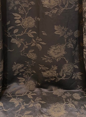 亚麻龙赛尔  精细提花 砖红色 秋冬新款 上衣裤子外套服装面料