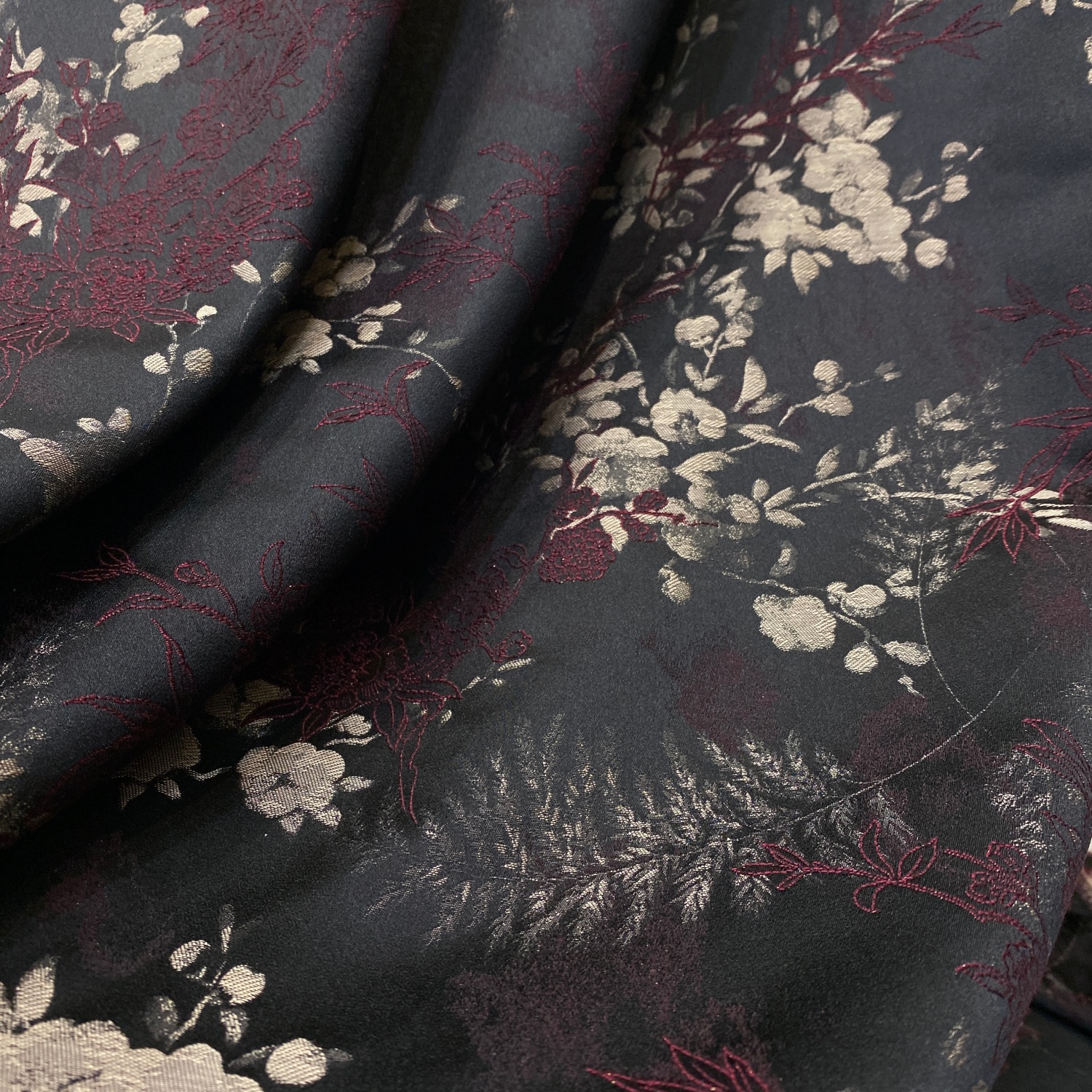 棉锦纶 秋冬款 重工多色提花 双面可做 外套马甲服装面料