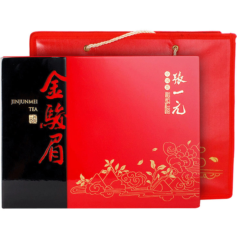 张一元茶叶特级红茶金骏眉茶礼礼品装送礼礼盒装160g(40包)