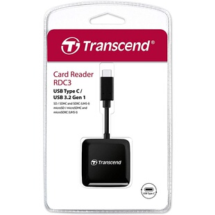 tf读卡机TS Transcend创见读卡器C3 MicroSD C口可读SD RDC3 Type