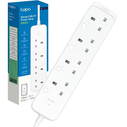 TP-Link Tapo P304M智能电源插座用电量监测四个独立插孔远程控制