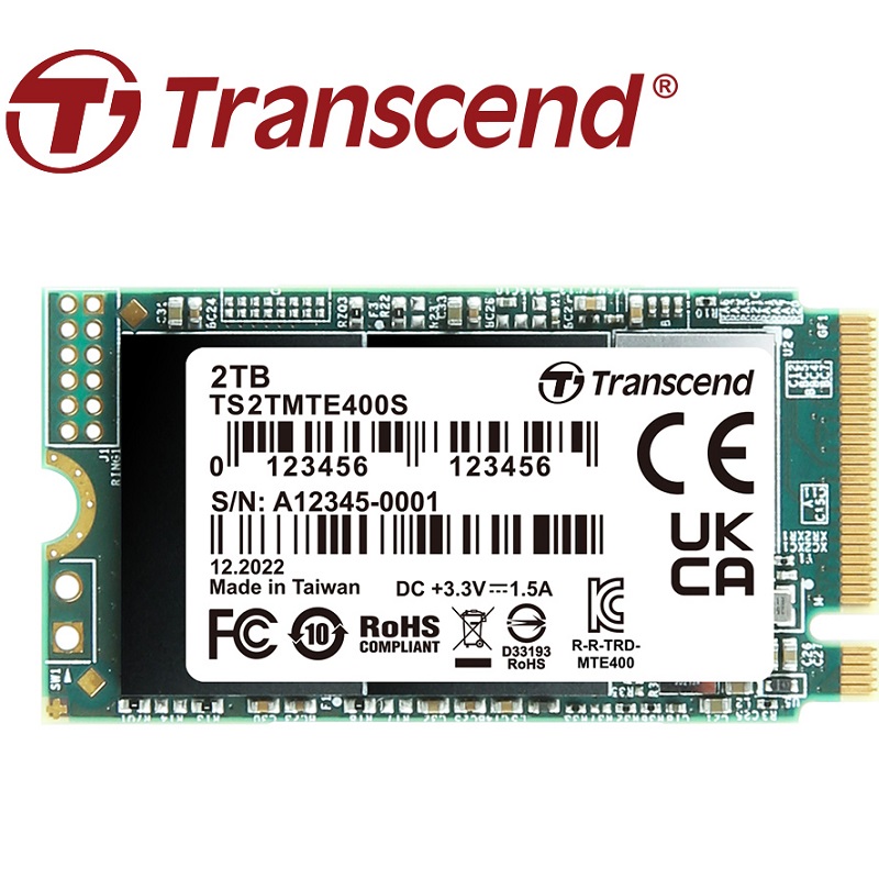 Transcend创见400S 410S PCIe M2 2242 SSD固态硬盘2T 2TB 1T 1TB