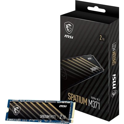 MSI/微星 SPATIUM M371 1T 1TB 2T 2TB PCIe3.0 NVMe SSD固态硬盘